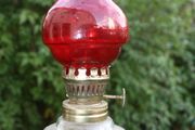 Oil lamp, glass kerosene lamp, 9,2" height indoor classic oil lamp, vintage retro oil lamp, indoor emergency lamp