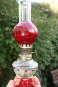 Oil lamp, glass kerosene lamp, 9,2" height indoor classic oil lamp, vintage retro oil lamp, indoor emergency lamp