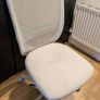 IKEA White Mesh Office Swivel Chair Image 2