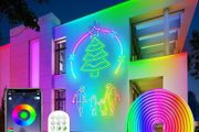 LED Strip Lights 5M,Neon Rope Bluetooth RGBIC Lumi Light Strips with App &amp; Remote,Color Changing Led Lights for Bedroom,Music Sync Dimmable Lighting for Room, Kitchen, Ceiling &amp; Party Decor