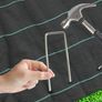 Garden Pins Galvanized Anti-Rust Ground Staples Stakes Pegs Spikes Pins for Securing Lawn Farm Sod Weed Barrier Landscape Grass Fabric Netting (FREE POSTAGE) Image 3