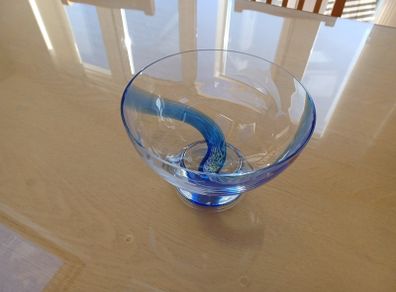 Caithness Handcrafted Dolphin Glass Bowl