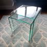 Contemporary Bent Glass Nesting Tables Image 6