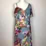 SIMPLY BE Ladies floral one shoulder midi dress size 16 includes postage Image 2
