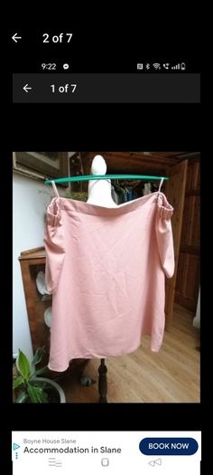 F&F peach coldshoulder top, new with tags.