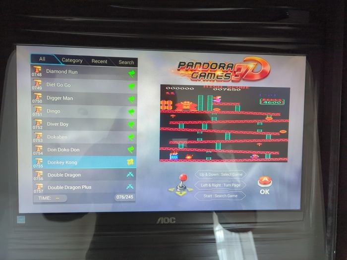 Pandora 3D Arcade Machine  2 Player