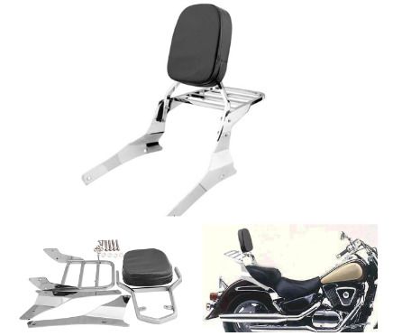 Backrest For Suzuki Intruder Motorcycle Passenger Bar Luggage Rear Rack