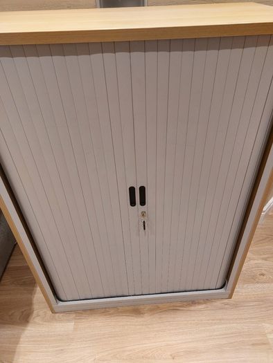 Large filing/storage cabinet with Tambour doors