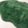 Beautiful green fur rug Image 2