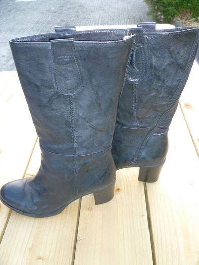 Manas Designer Black Leather boots. Soft All Leather High heel Italian. Uk 6.5 Eu 40. Excellent condition.