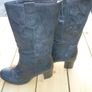 Manas Designer Black Leather boots. Soft All Leather High heel Italian. Uk 6.5 Eu 40. Excellent condition. Image 3