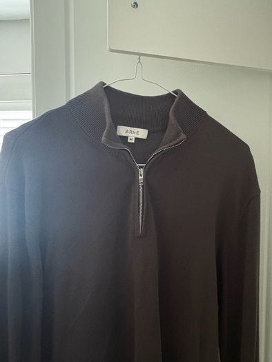 Arne Quarter-Zip Jumper (Dark Grey)