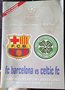 Barcelona v Celtic Programme