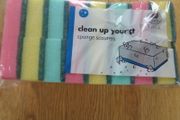 Sponge Scourers Cleaning Pads x18 for Sale