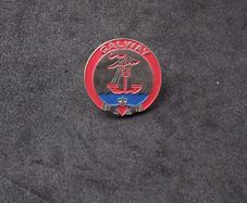 Galway Lapel Pin Badge - Featuring The Coat of Arms inside The Claddagh Symbol