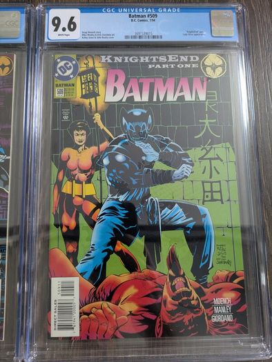 Batman Issue 508 + 509 Cgc 9.8 Graded Comic Books Azrael Knightfall Knightquest Marvel DC