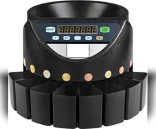 Euro Coin Counter Sorter 500-1000 Coins Electronic Automatic EUR Coin Counting Machine 300 Coins Per Minute with 8 Coin Drawers for School Shop Bank (FREE SHIPPING)