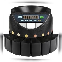 Euro Coin Counter Sorter 500-1000 Coins Electronic Automatic EUR Coin Counting Machine 300 Coins Per Minute with 8 Coin Drawers for School Shop Bank (FREE SHIPPING)