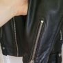 Mens All Saints leather biker jacket Size XS Image 5