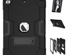 For Apple iPad 8th/7th (2020/2019) 10.2 inch Hard Case Survivor with Stand - Black
