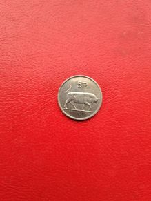 1990 Irish 5p