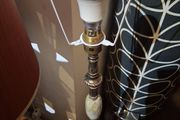 Onyx and Brass Standard Lamp 143cm