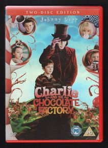 Charlie & The Chocolate Factory 2-disc DVD Movie staring Johnny Depp & Freddie Highmore