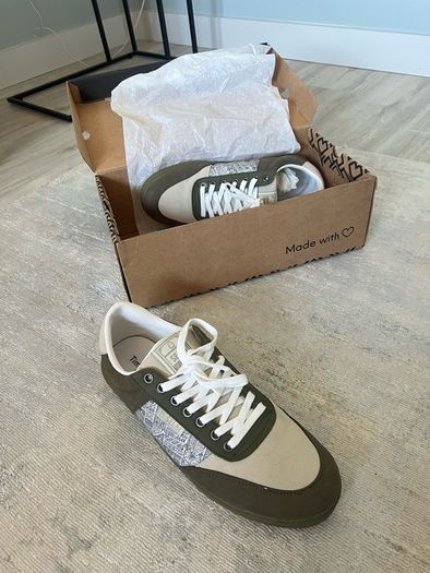 Selbi Tancredi Soft sneakers EU 43 / UK 10 | Olive & cream | New