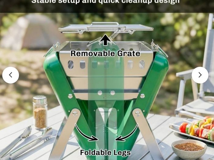 portable charcoal  BBQ grill