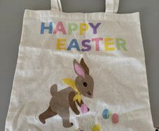 Happy Easter tote bag