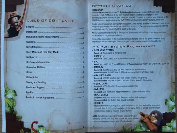 LEGO Indiana Jones: The Original Adventures PC DVD-ROM Complete with Manual