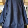 BNWT - Navy pinstripe suede jacket UK 8-10 Image 2
