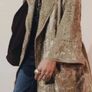 Zara A/W 2025 Velvet Beaded Kimono Size L (More like medium) Nwt Image 3