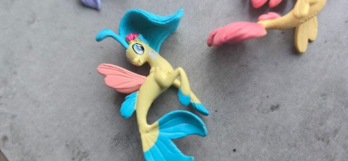 3 x Sea Ponies Mini Figure 2inch HTF MLP G4 My Little Pony Movie