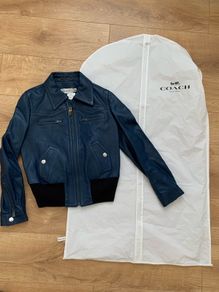 Coach Leather Bomber Jacket