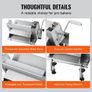 Manual Dough Sheeter Machine, Puff Pastry Sheeter and Fondant Roller, Removable Handle, Panel, Roller for Easy Cleaning, Max 1/2 inch Adjustable Thickness, for Home or Small Commercial Kitchens Image 5