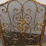 Ornate antique brass fire guard Image 3
