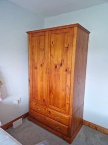 Large Solid Wood Wardrobe
