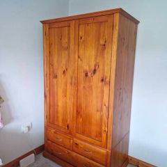 Large Solid Wood Wardrobe