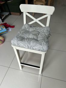 ikea stool with cushion