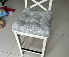 ikea stool with cushion