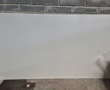 3 x Used hardboard white 2440 x 1220mm x 4mm