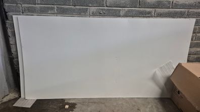 3 x Used hardboard white 2440 x 1220mm x 4mm