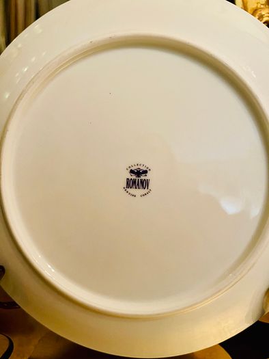 NEW The Royal "Romanov" Collection by Christineholm Cobalt Blue  and Gold Dinner Set