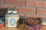 antique advertising tins