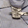 Lacoste Mens Light Blue Pin Stripe Short Sleeve Button Up Shirt Size 38 Medium Image 8