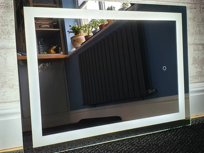 LED Bathroom Mirror 50x70cm Touch Switch Cold Warm Light