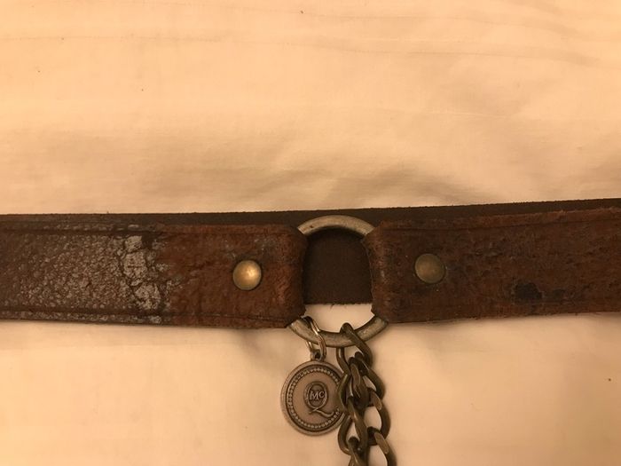 100% Authentic Alexander McQueen Brown Leather Belt