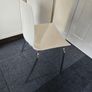 5 Modern Plastic Dining Chairs with Metal Legs Image 2