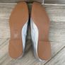 M&S Leather Square Toe Ballet Pumps Silver Metallic  Size 5.5 Image 6